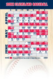 Magnetic Business Card Real Estate Baseball Schedules  |Realtor Tools